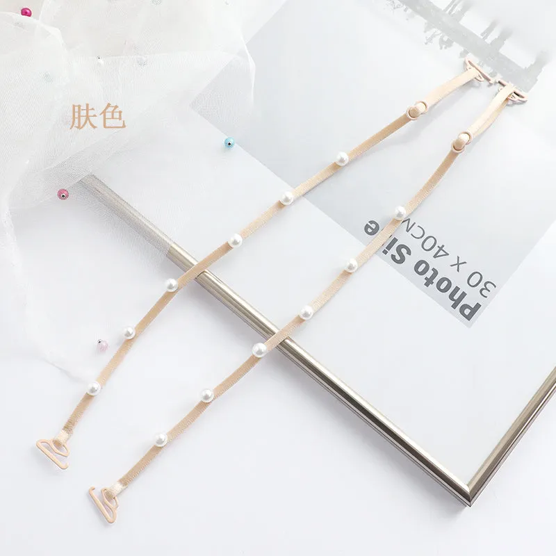 9 Color Pearl Bra Strap