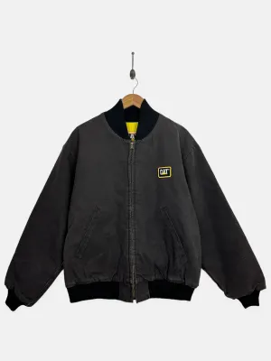 90's Cat Embroidered Vintage Heavy Duty Jacket Size M-L
