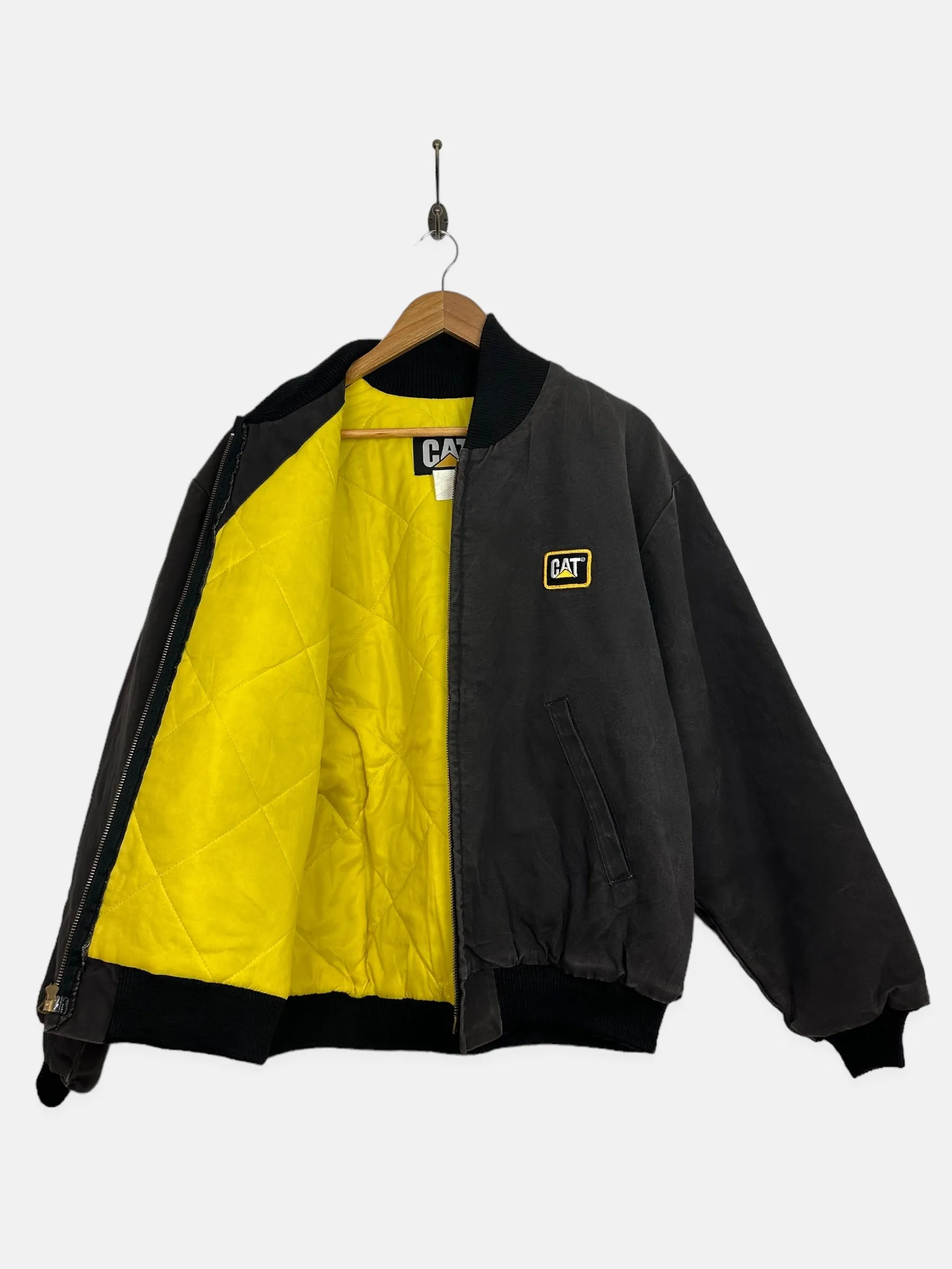 90's Cat Embroidered Vintage Heavy Duty Jacket Size M-L