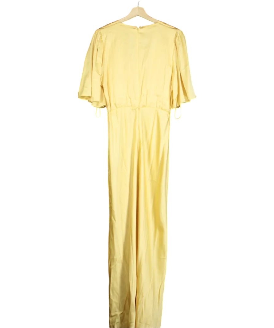 Abercrombie & Fitch Yellow O-ring Maxi Dress UK L