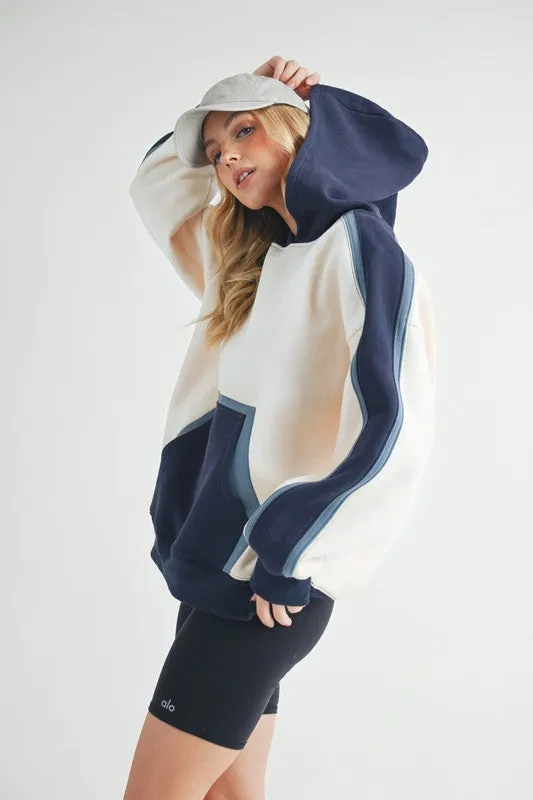 Aemi   Co Kate Colorblock Hoodie