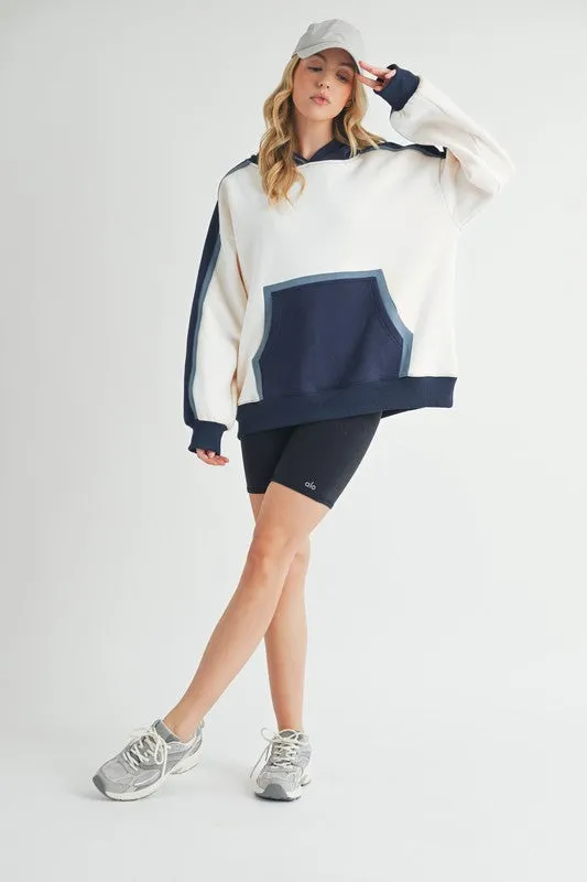 Aemi   Co Kate Colorblock Hoodie