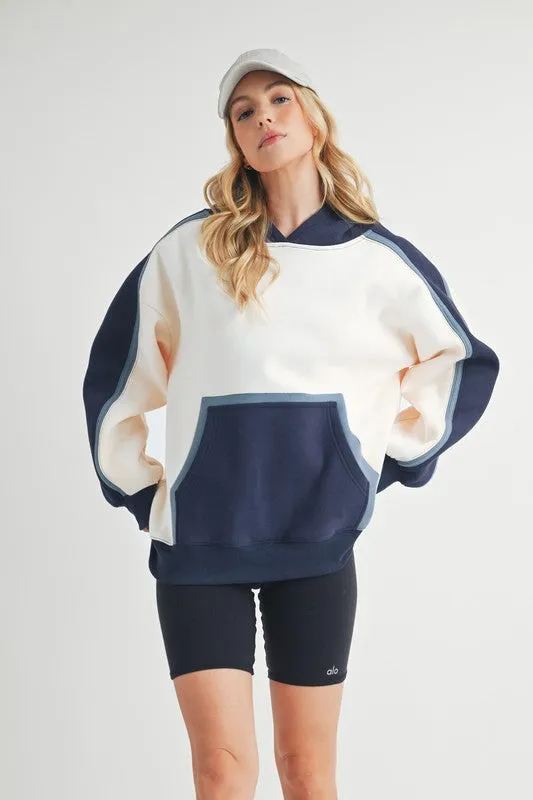 Aemi   Co Kate Colorblock Hoodie