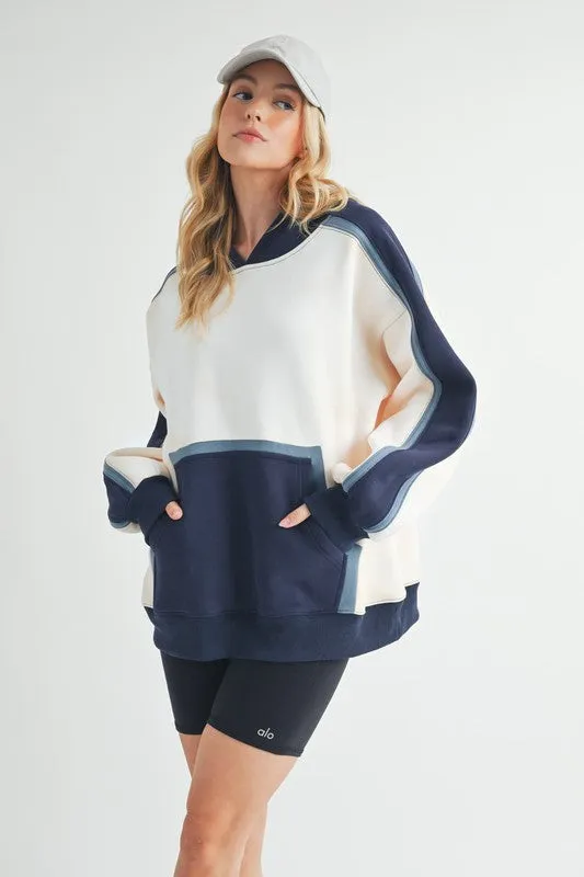 Aemi   Co Kate Colorblock Hoodie