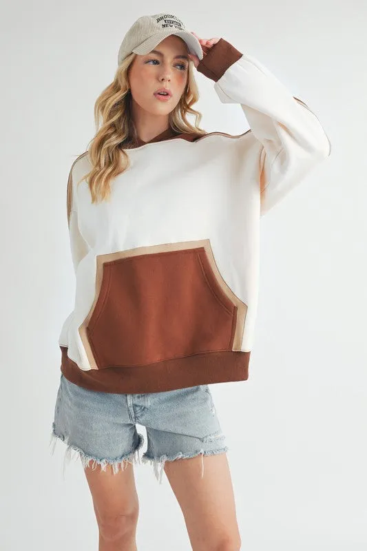 Aemi   Co Kate Colorblock Hoodie