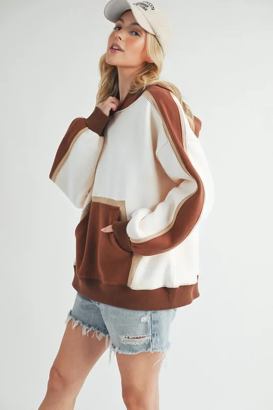 Aemi   Co Kate Colorblock Hoodie