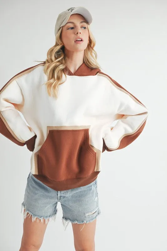 Aemi   Co Kate Colorblock Hoodie