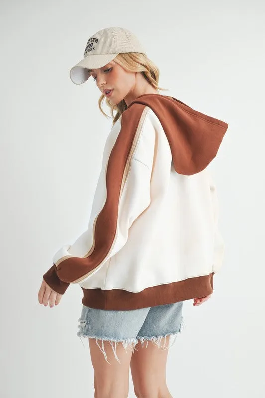 Aemi   Co Kate Colorblock Hoodie