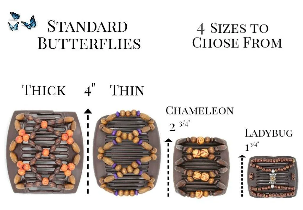 African Butterfly Hair Comb - Dalena Blonde 67