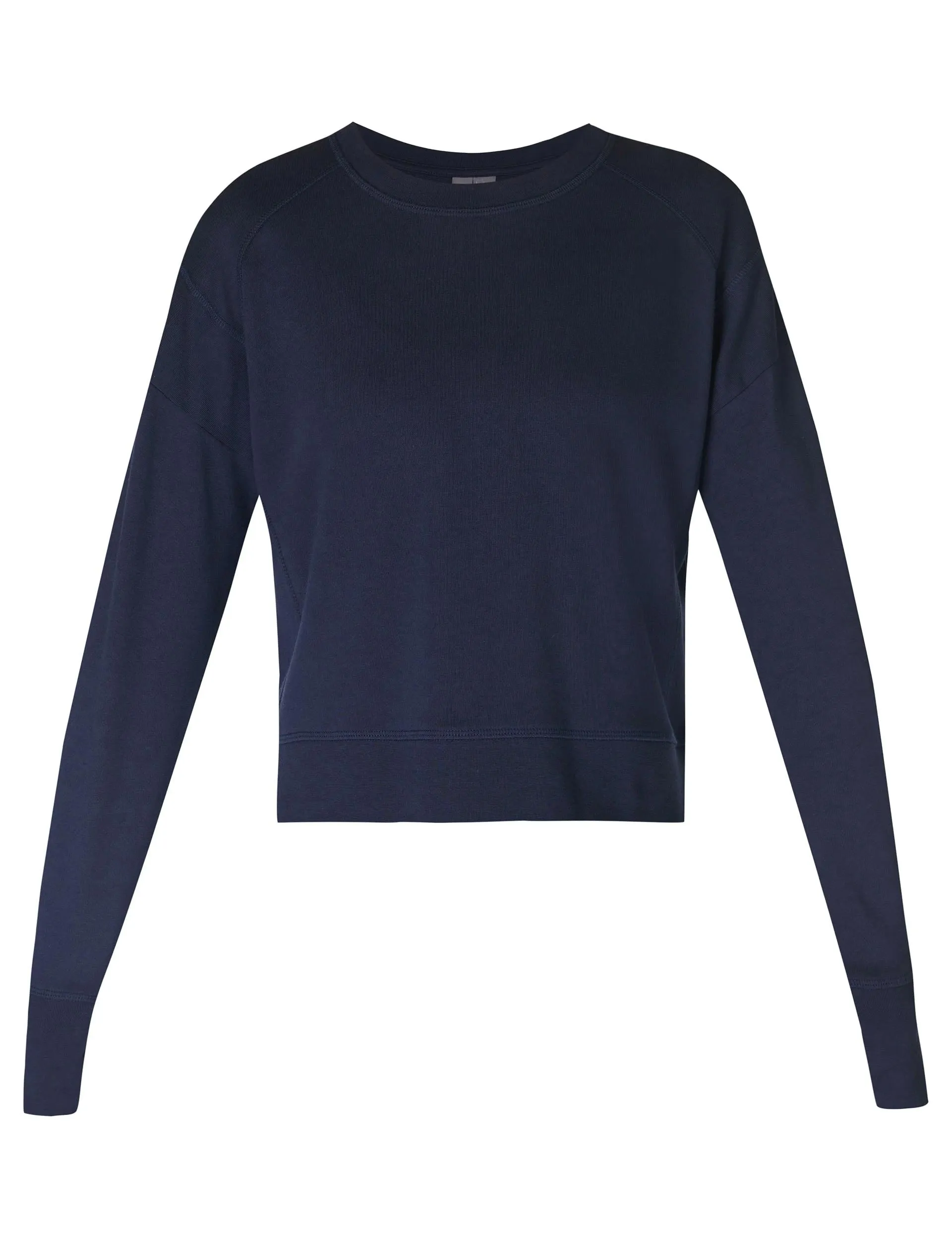 After Class Crop Sweatshirt - Navy Blue