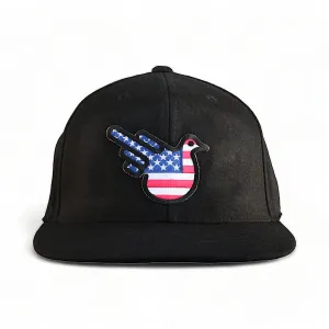 American Fitted Flat Brim Hat