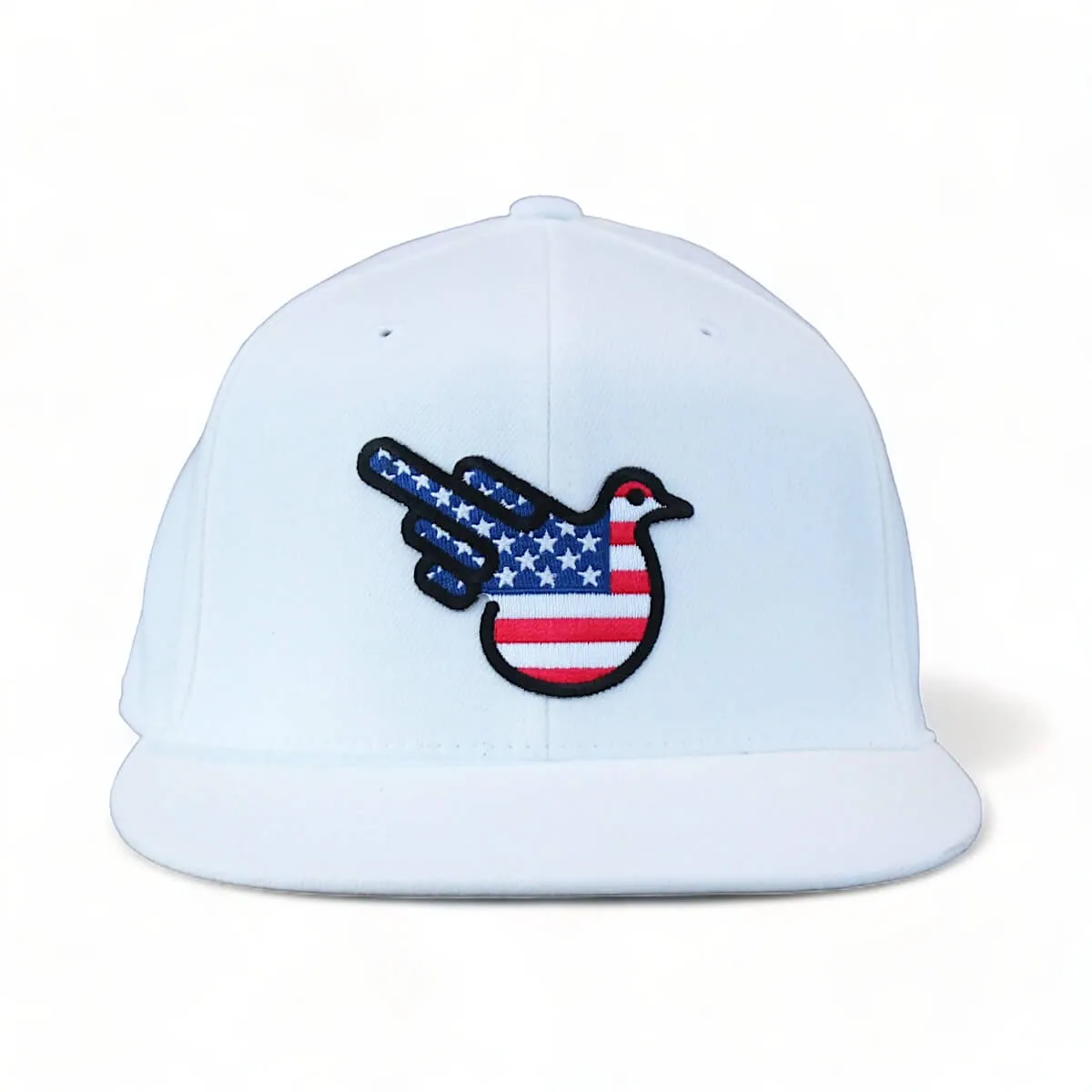 American Fitted Flat Brim Hat
