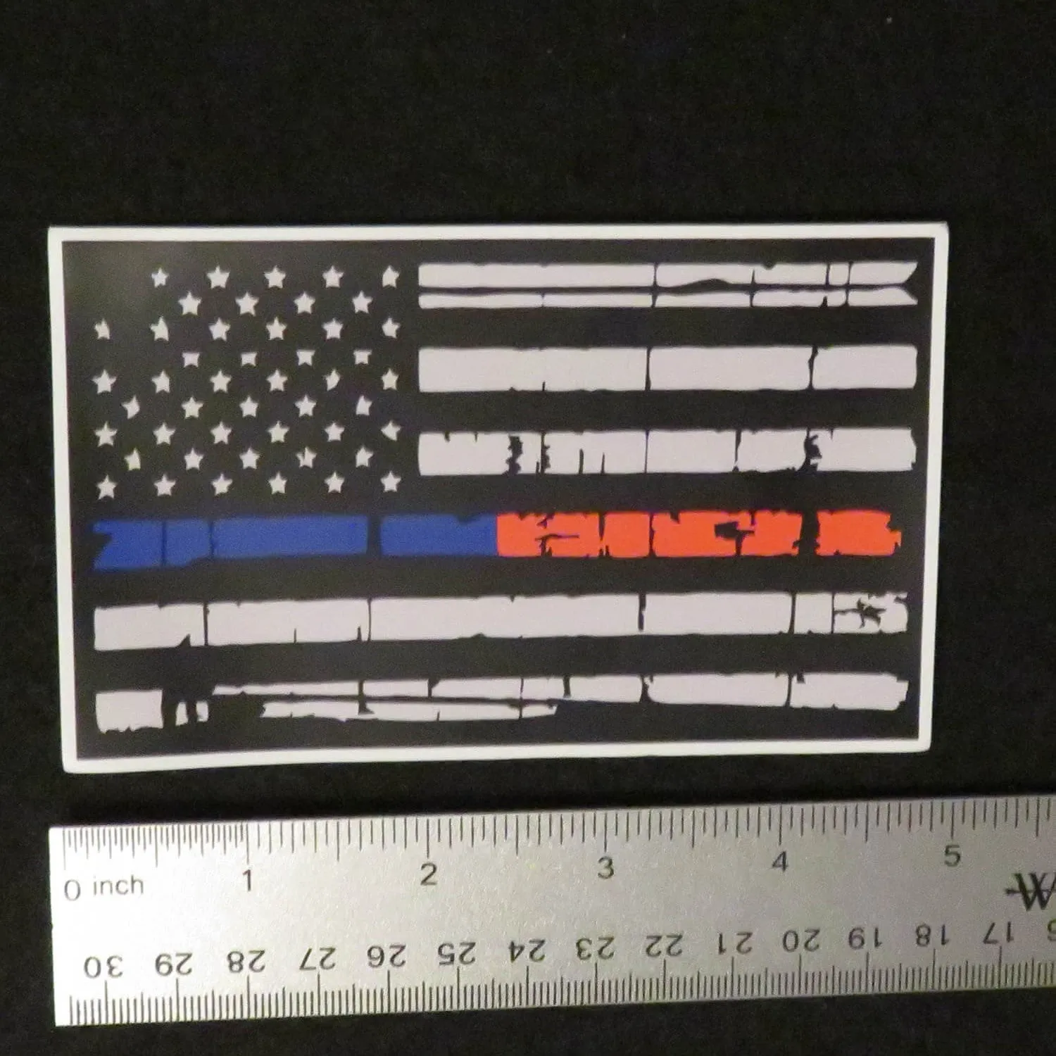 American Flag Thin Blue Line Thin Red Line Magnet