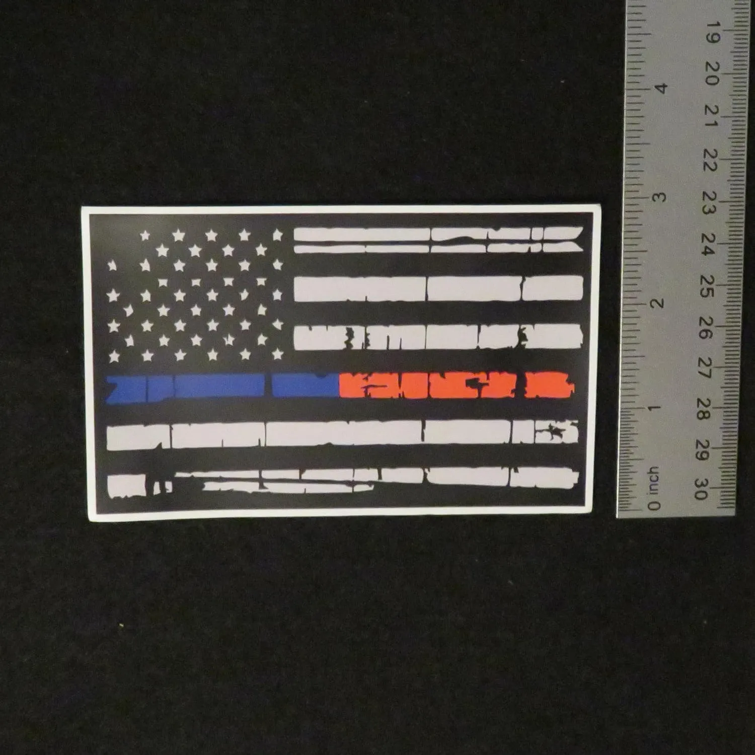 American Flag Thin Blue Line Thin Red Line Magnet