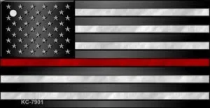 American Flag Thin Red Line Key Chain