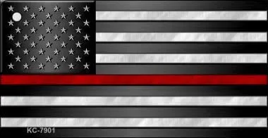 American Flag Thin Red Line Key Chain