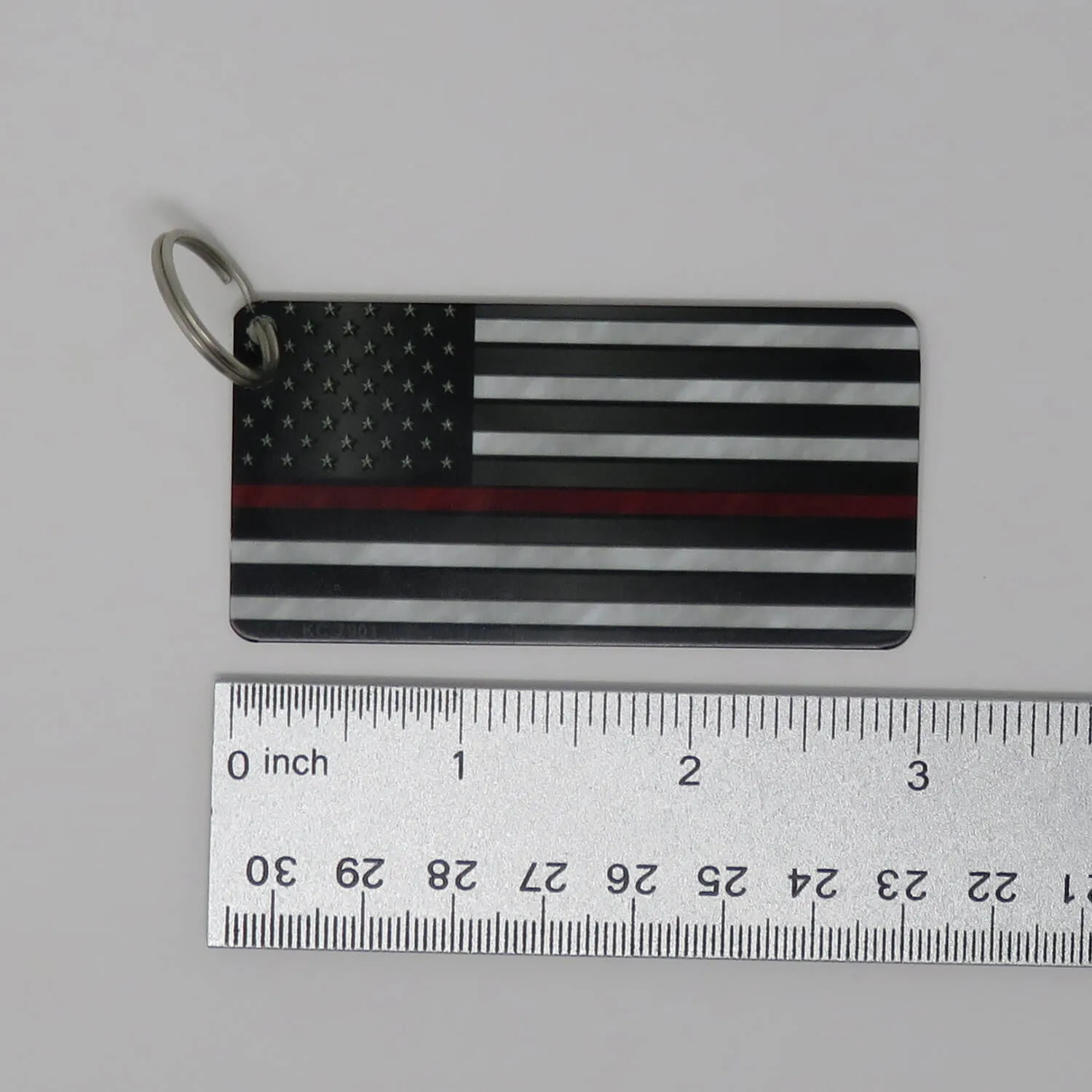 American Flag Thin Red Line Key Chain