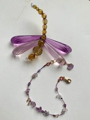 Amethyst Bracelet with Ametrine