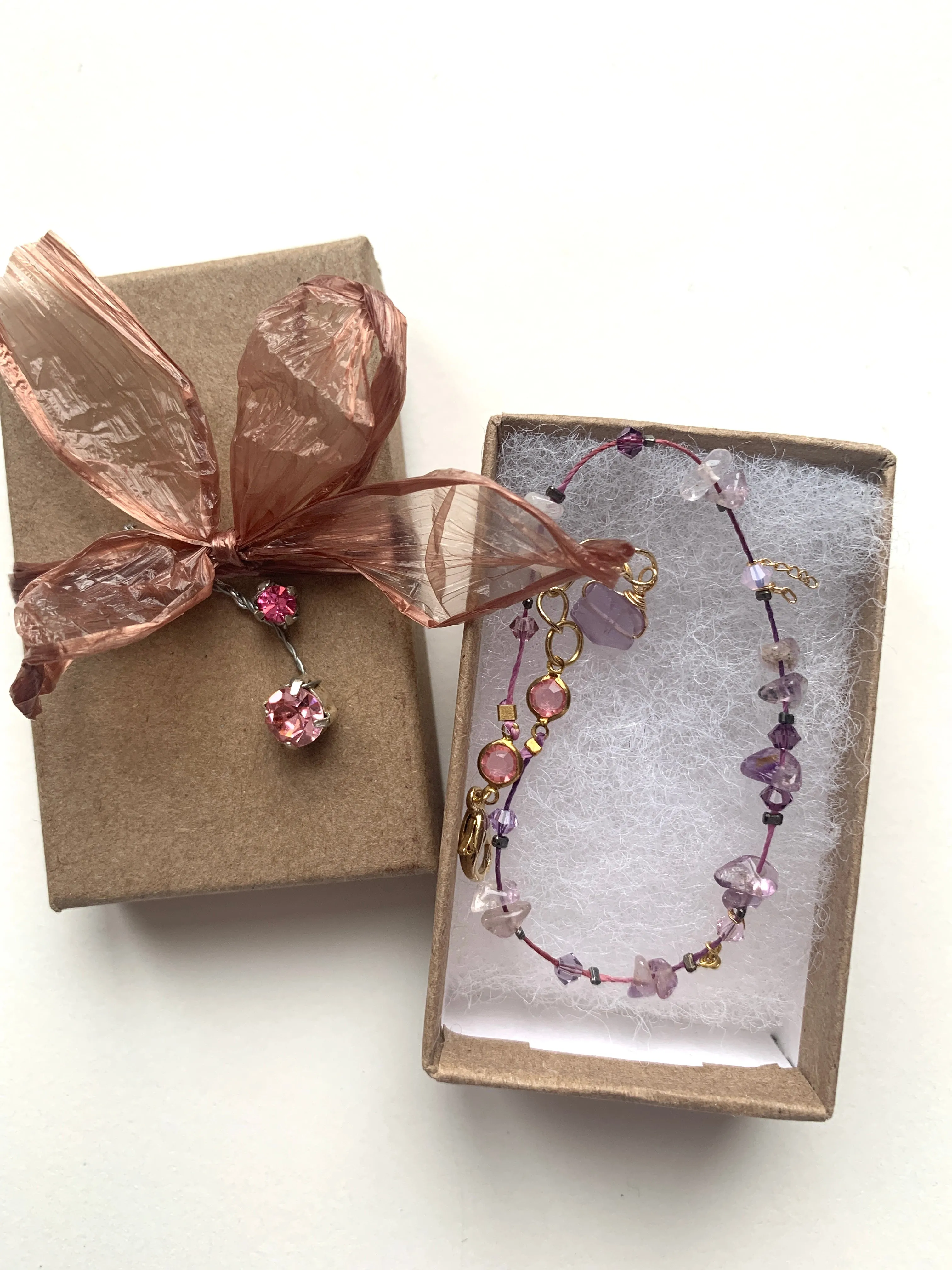 Amethyst Bracelet with Ametrine