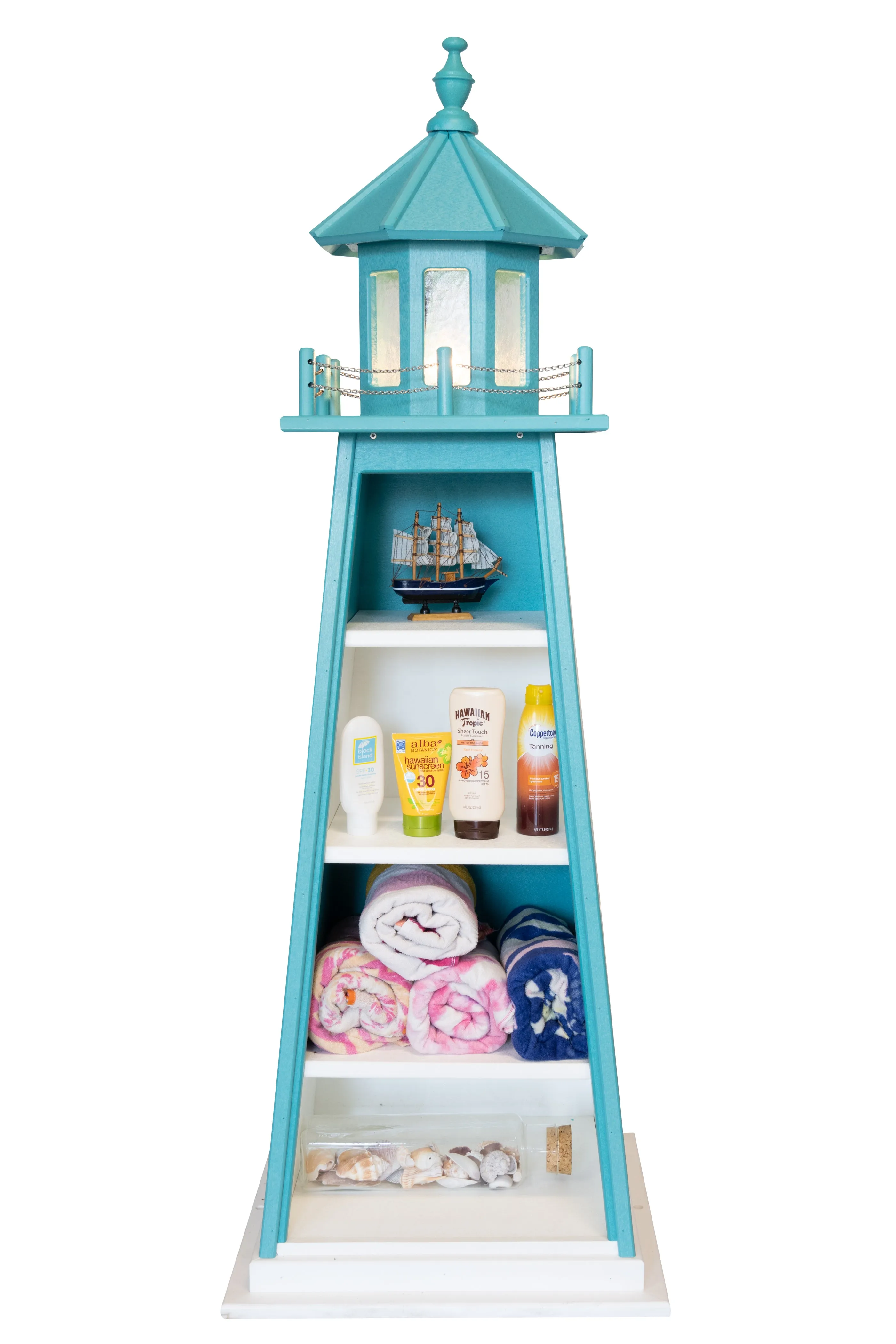 Amish Crafted Poly Lighthouse Bookcases