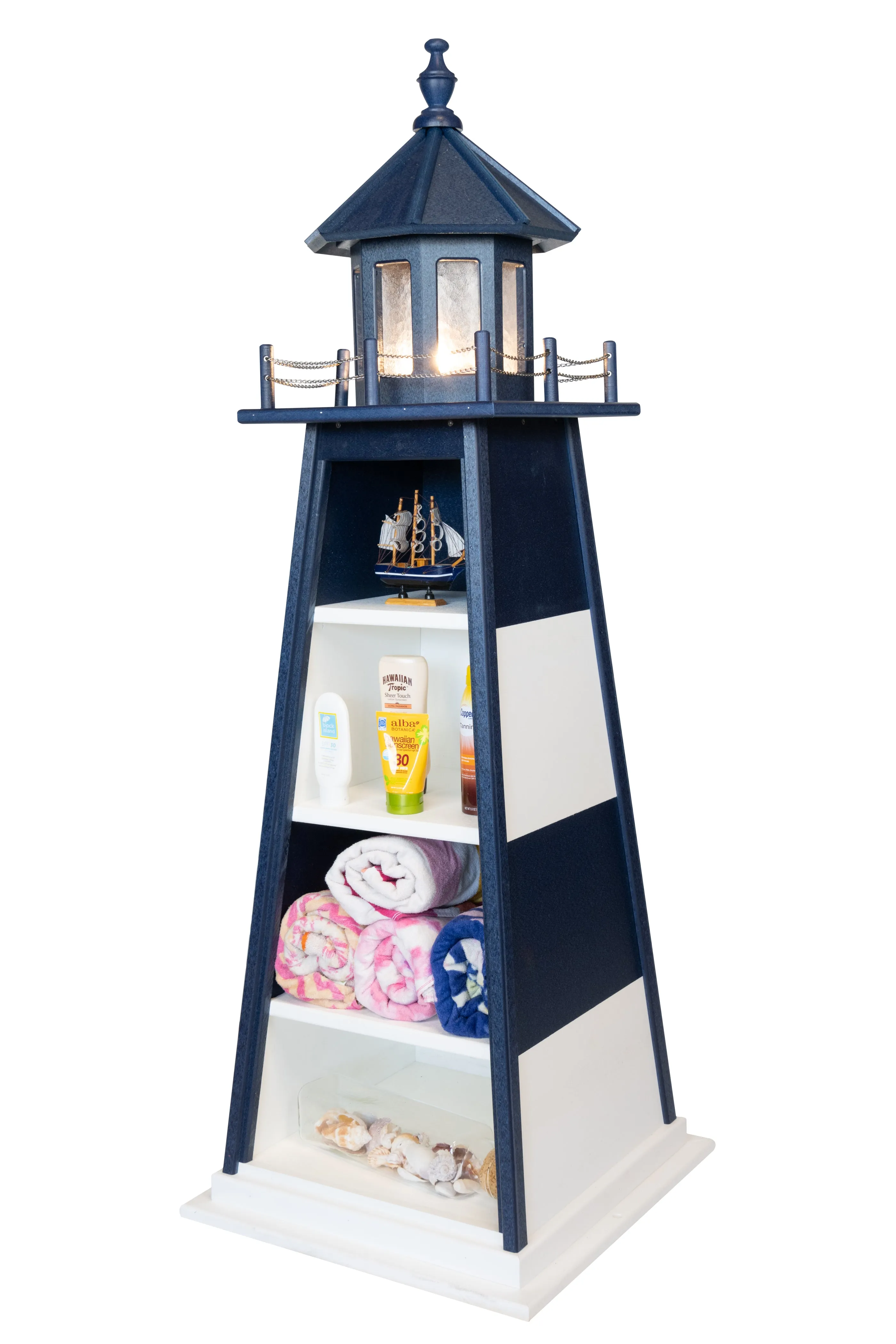 Amish Crafted Poly Lighthouse Bookcases