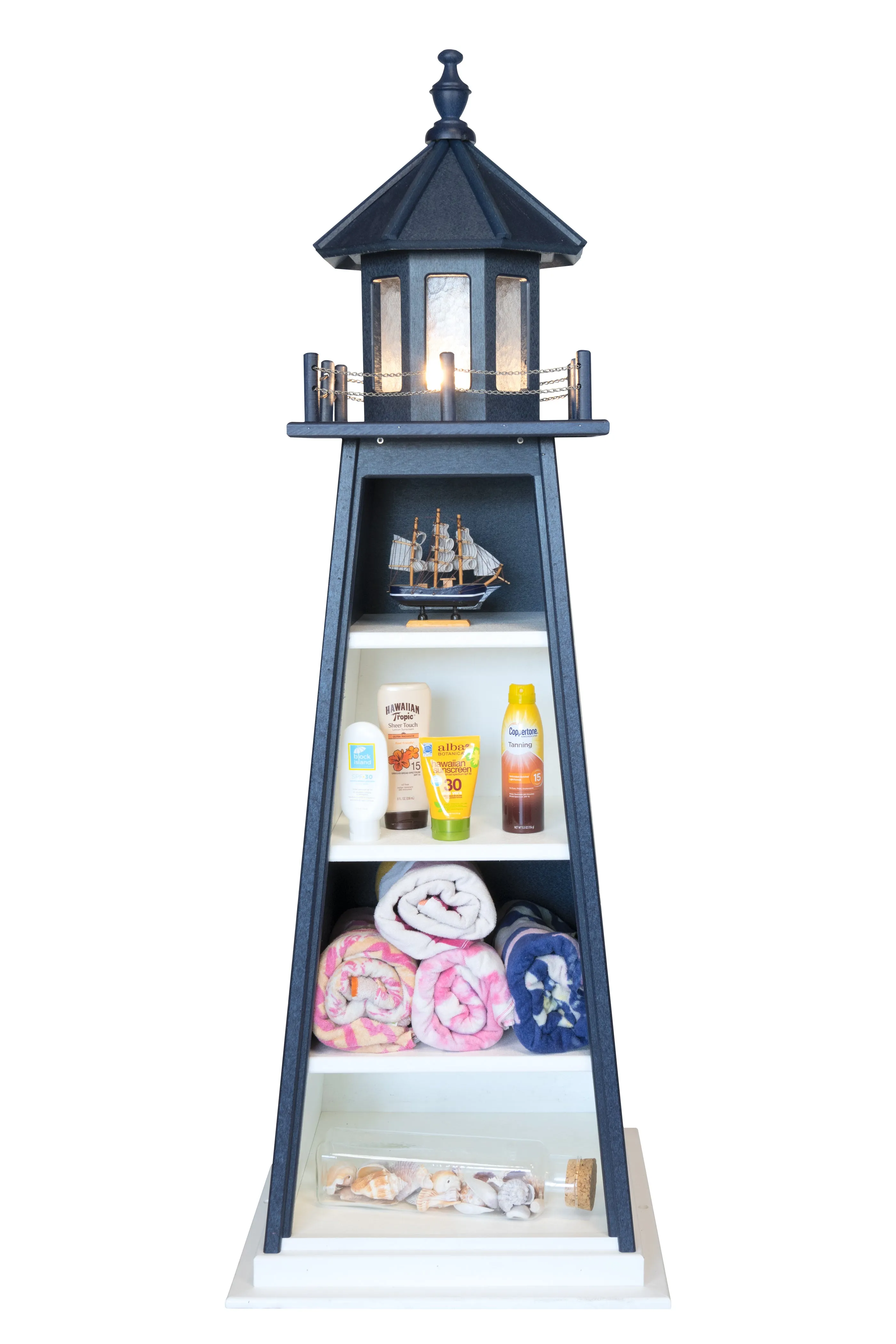 Amish Crafted Poly Lighthouse Bookcases