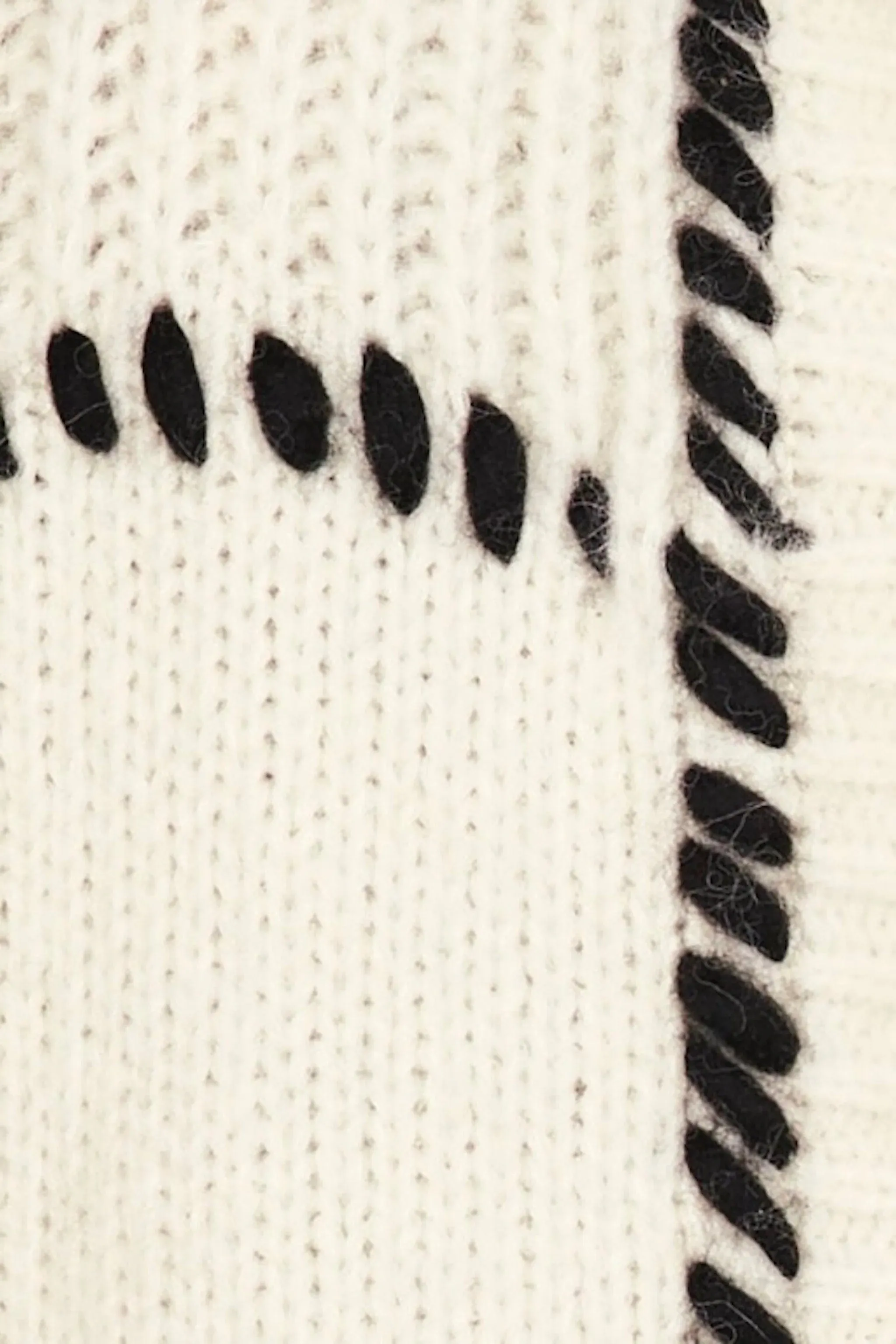Andermatt Cardigan | Ivory   Blk