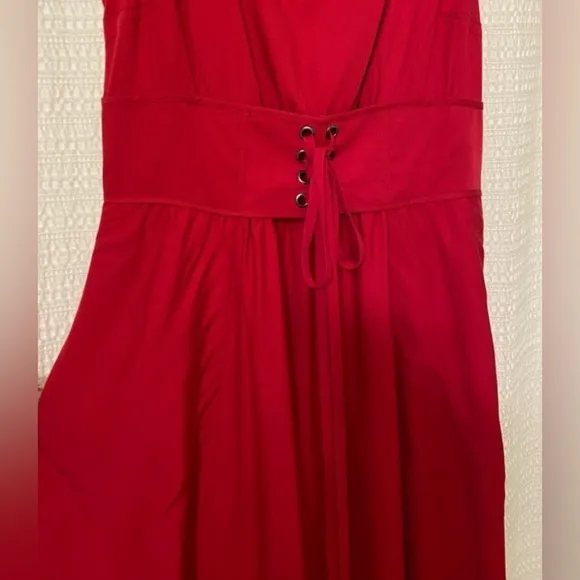 Anthropologie x Plenty by Tracy Reese corset maxi dress