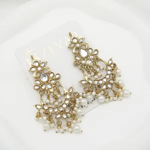 Antique Hand Crafted Kundan Small Earrings