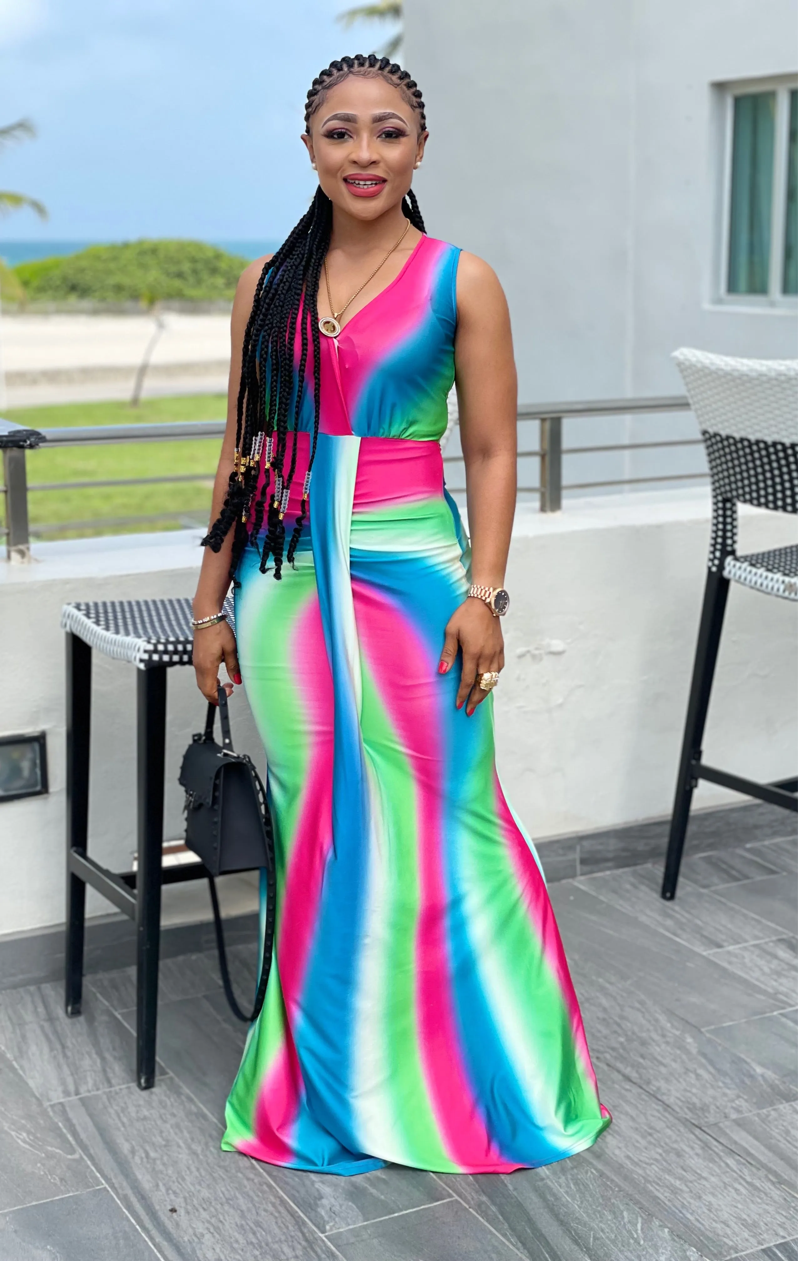 AnyTime Tie Dye Maxi Dress - HOEA31360