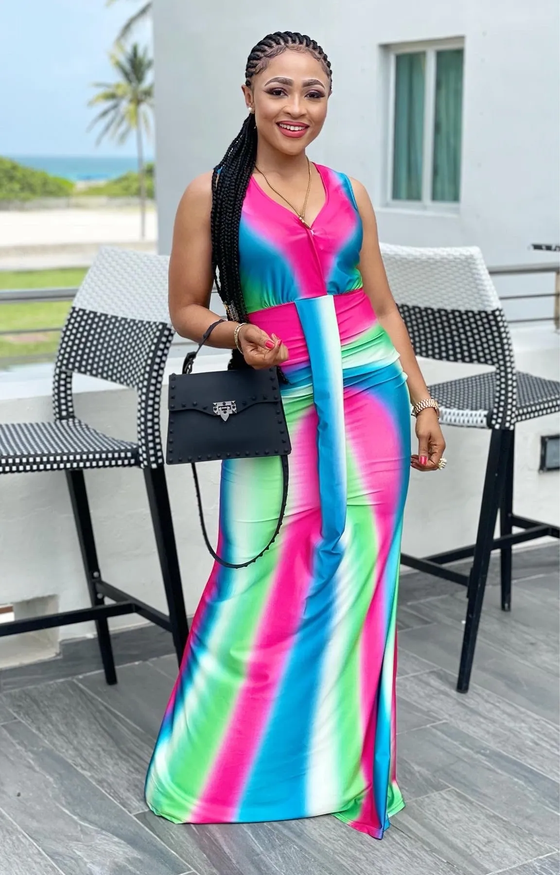 AnyTime Tie Dye Maxi Dress - HOEA31360