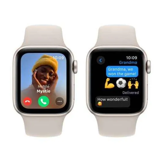 Apple Watch SE GPS Aluminium Case with Sport Band (40mm) - M/L- Starlight