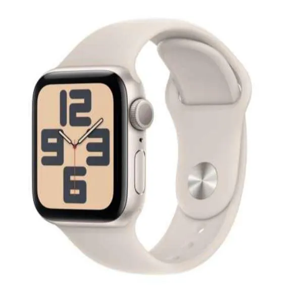 Apple Watch SE GPS Aluminium Case with Sport Band (40mm) - M/L- Starlight