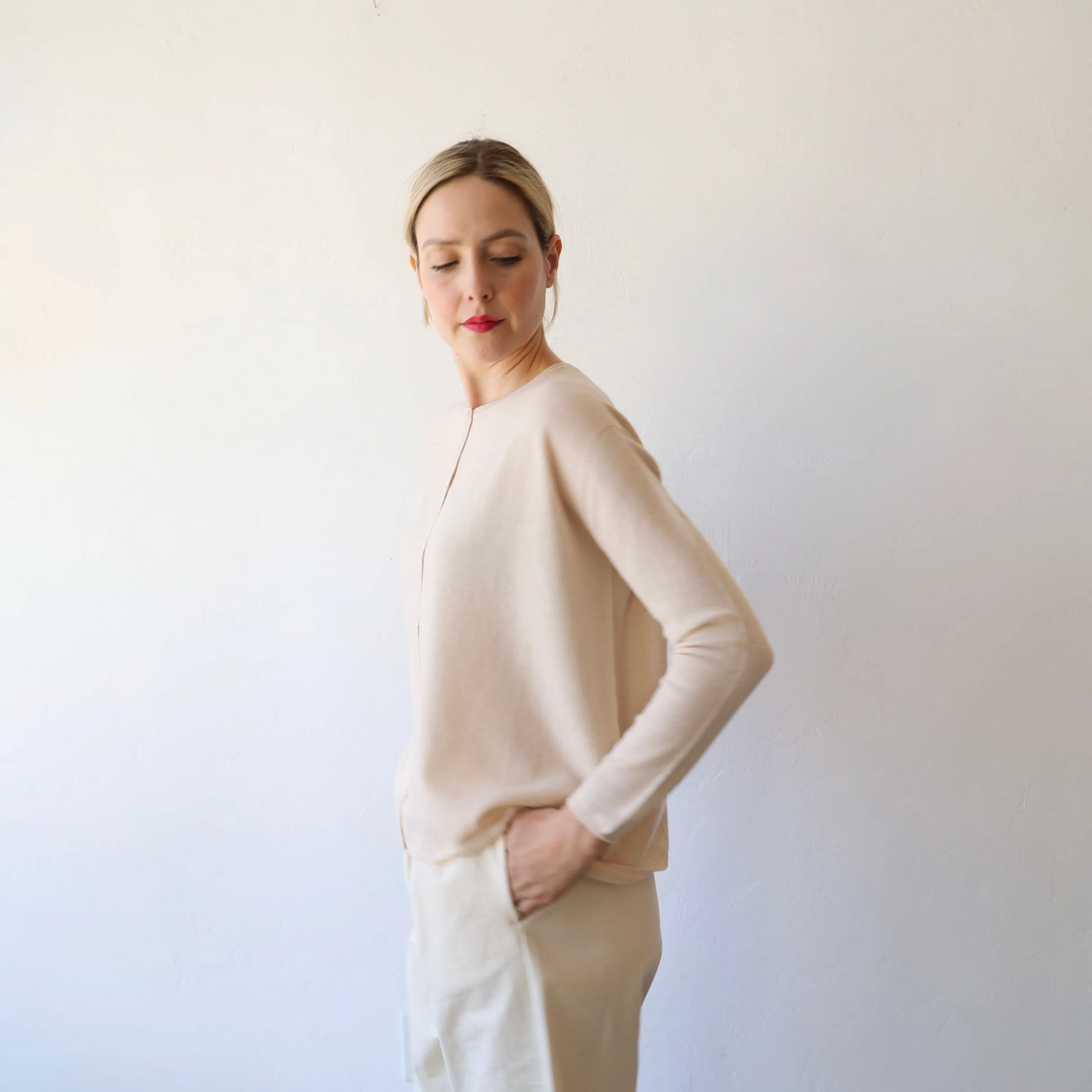 Apuntob Boxy Cardigan - Butter
