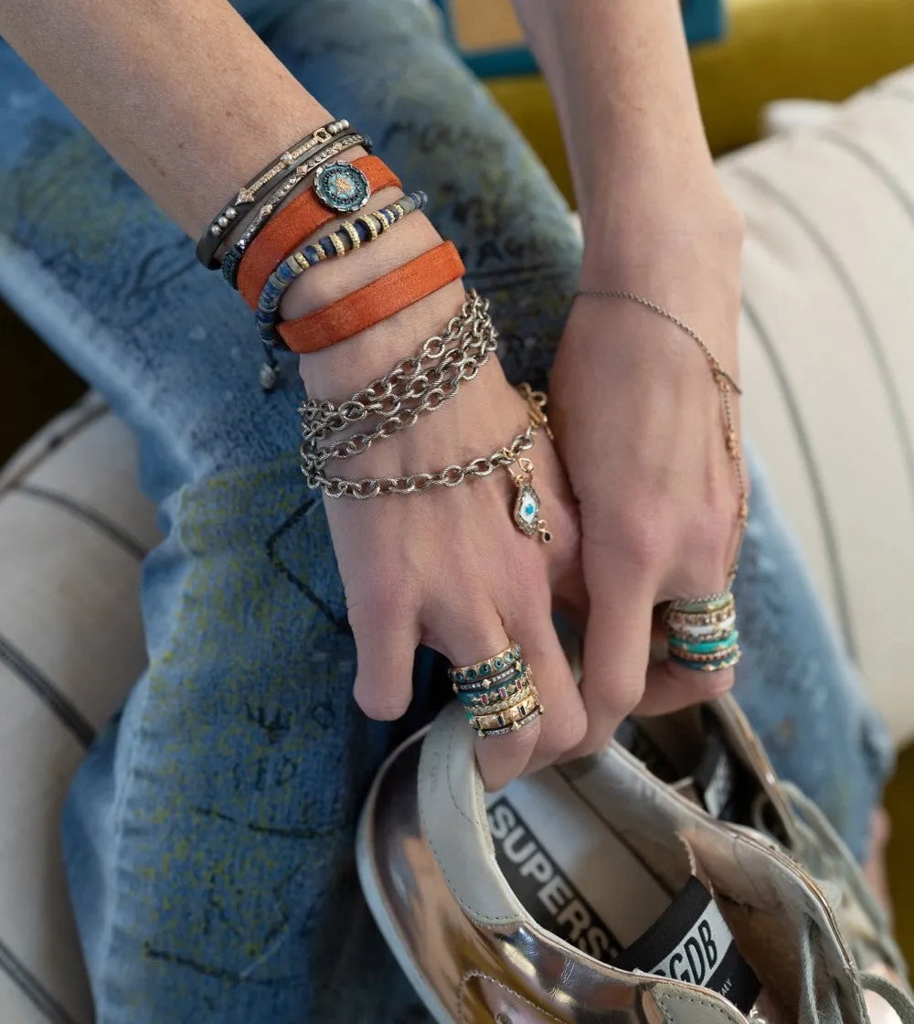 ARROW AND PEARLS KICK CUFF BRACELET
