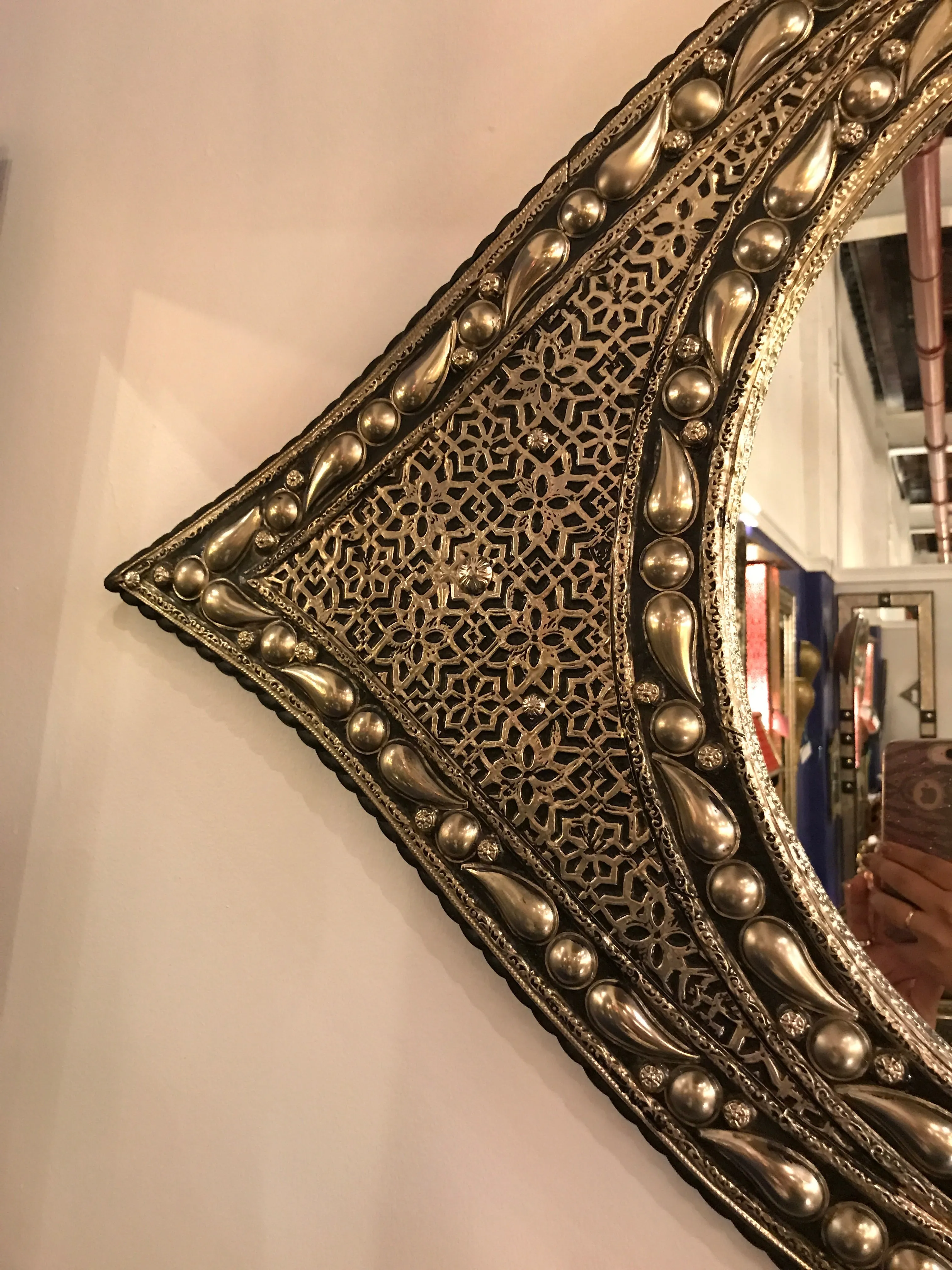 Art Deco Style Wall Mirror in Eye Ball Form