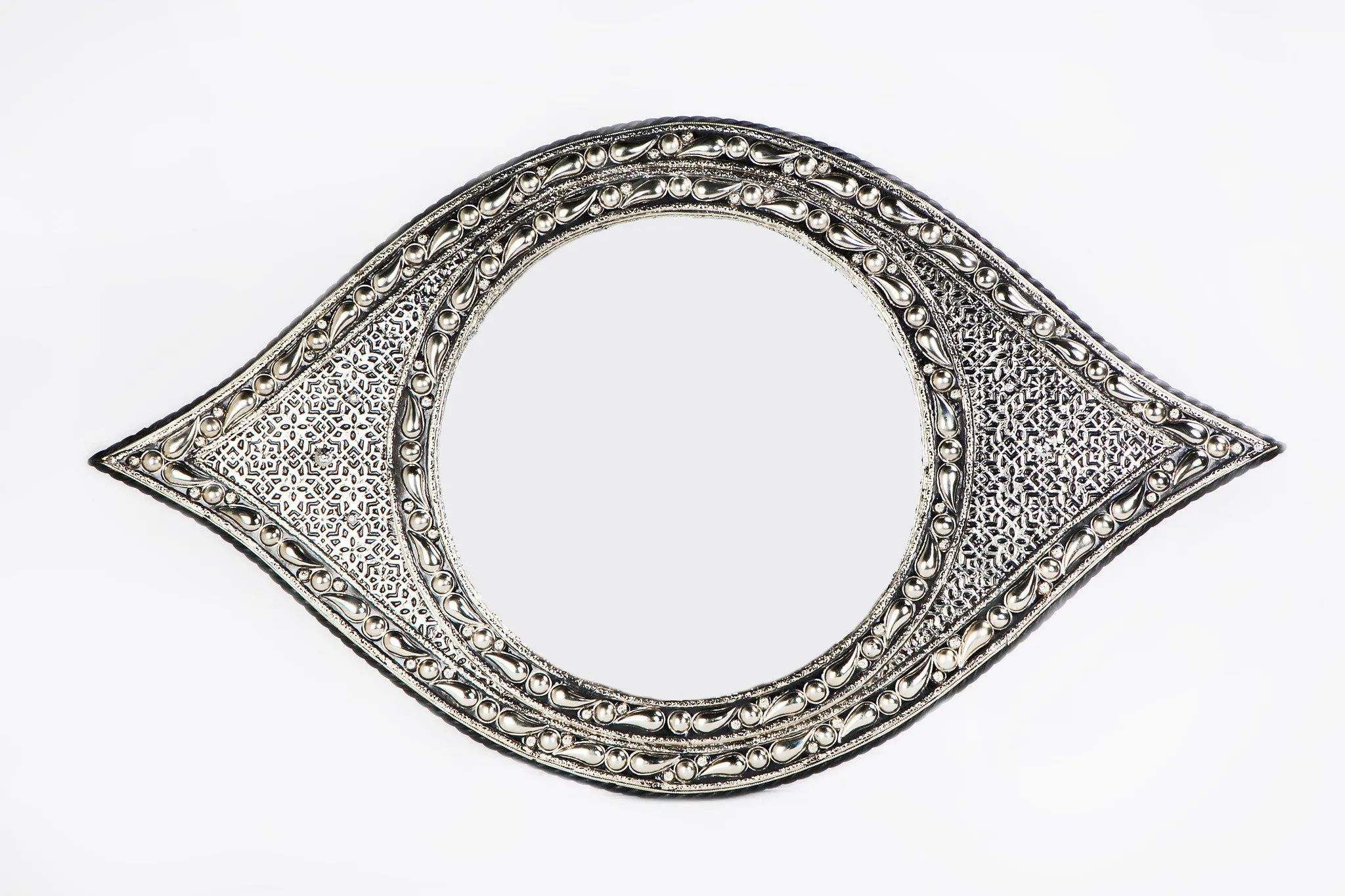 Art Deco Style Wall Mirror in Eye Ball Form