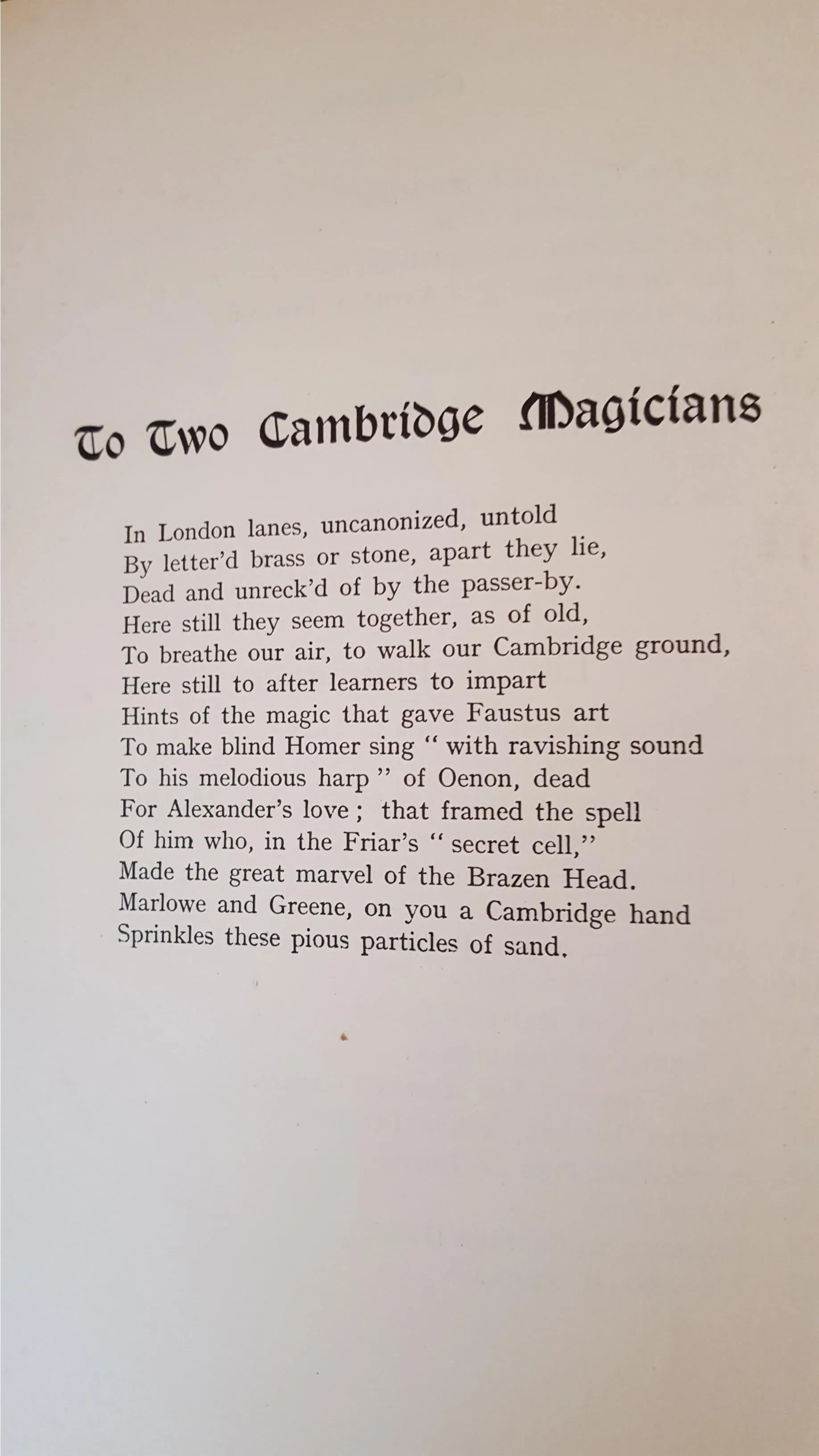 Arthur Gray "Ingulphus" - Tedious Brief Tales Of Granta And Gramarye, 1919, 1st Edition