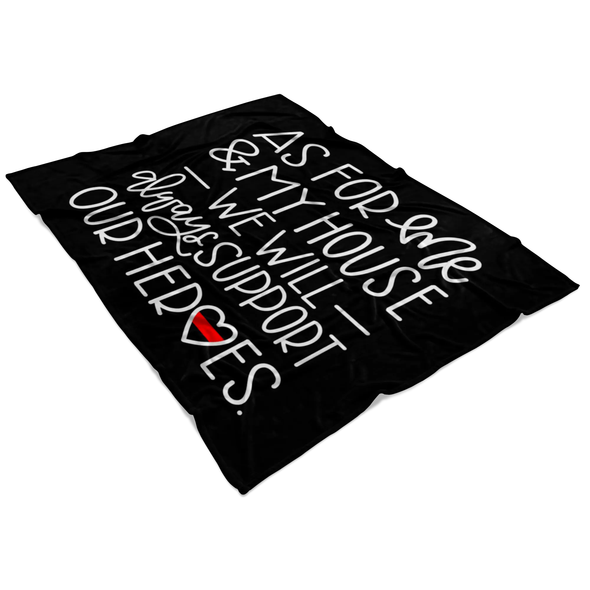 As For Me and My House © TRL Fleece Blanket