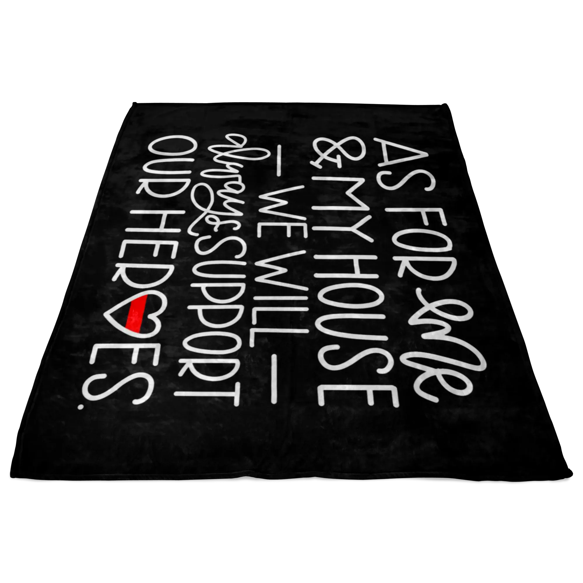As For Me and My House © TRL Fleece Blanket