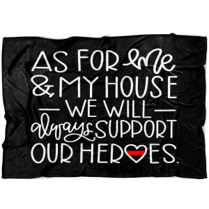 As For Me and My House © TRL Fleece Blanket