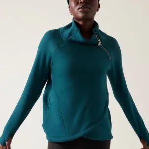 Athleta Cozy Karma Asym Pullover