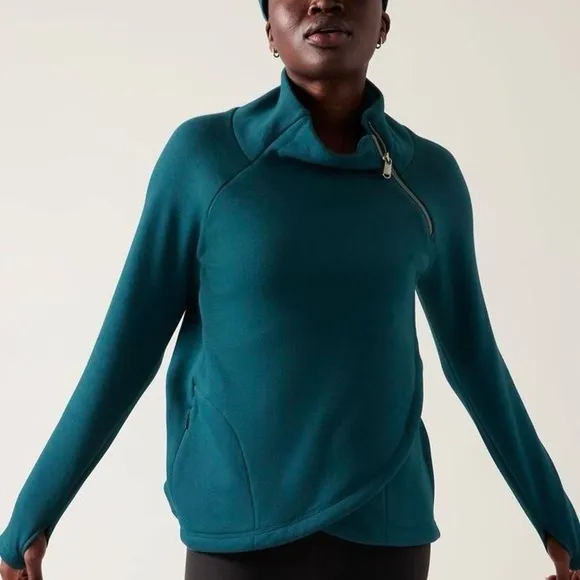 Athleta Cozy Karma Asym Pullover