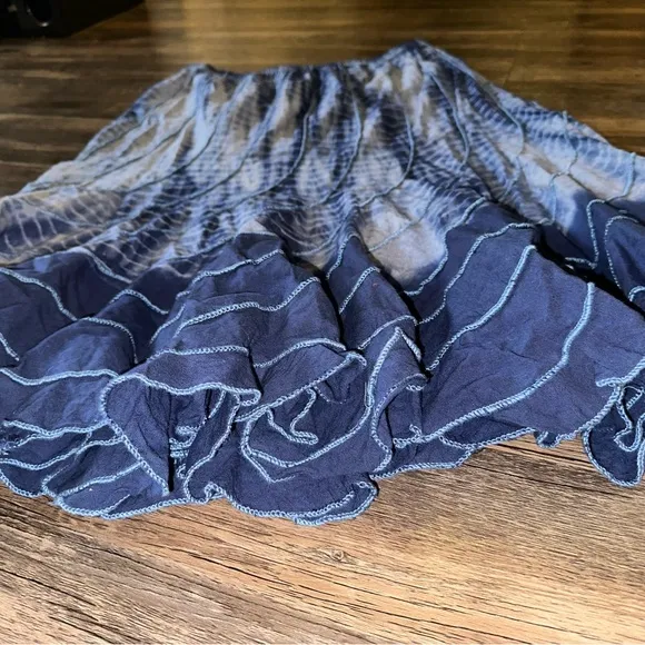 Avenue Blue Tye Dye Cotton Maxi Skirt size 14/16
