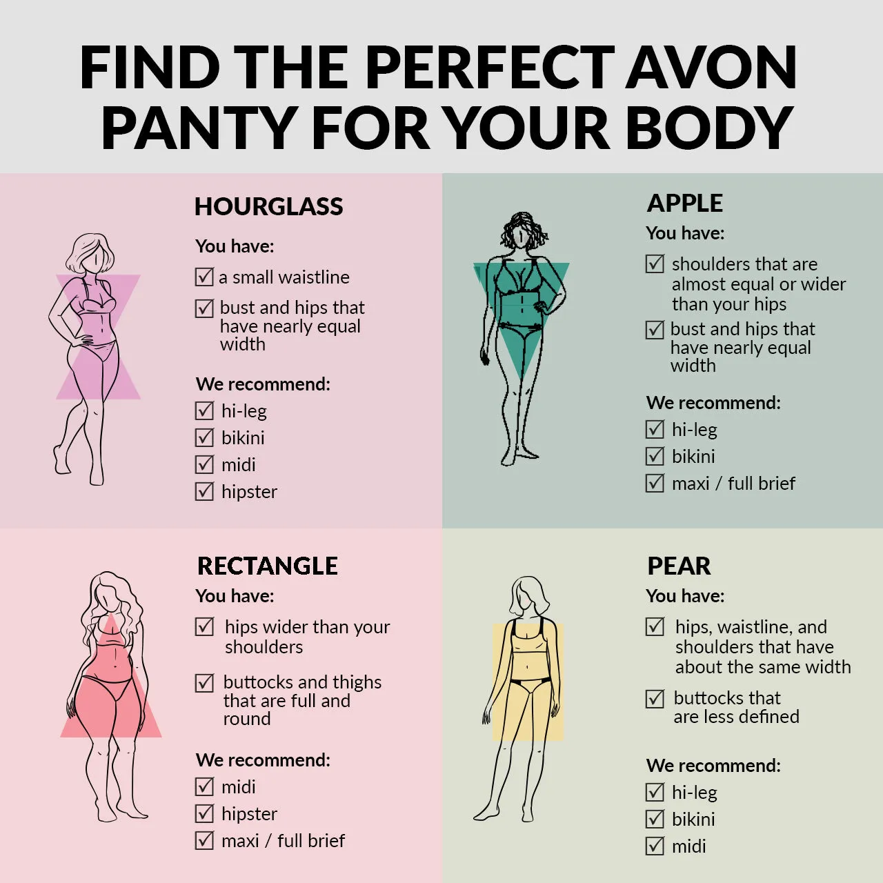 Avon Fashion Classic Isla 7in1 Hi-Leg Maxi Panty Pack