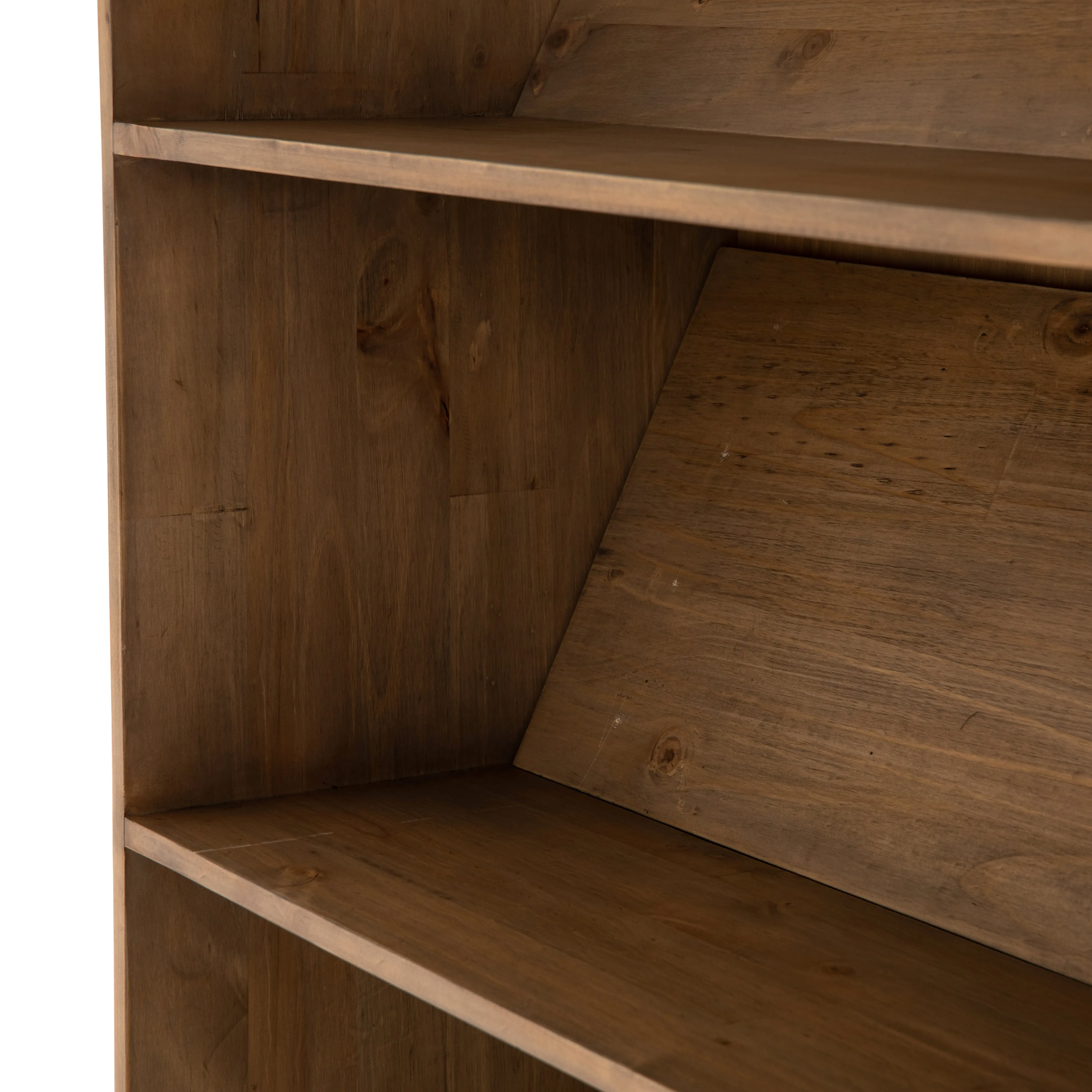 Bane Bookshelf with Ladder - Smoked Pine