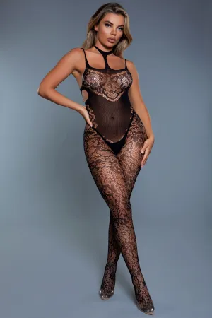 Be Wicked - Midnight Desire - Bodystocking - Zwart - One Size