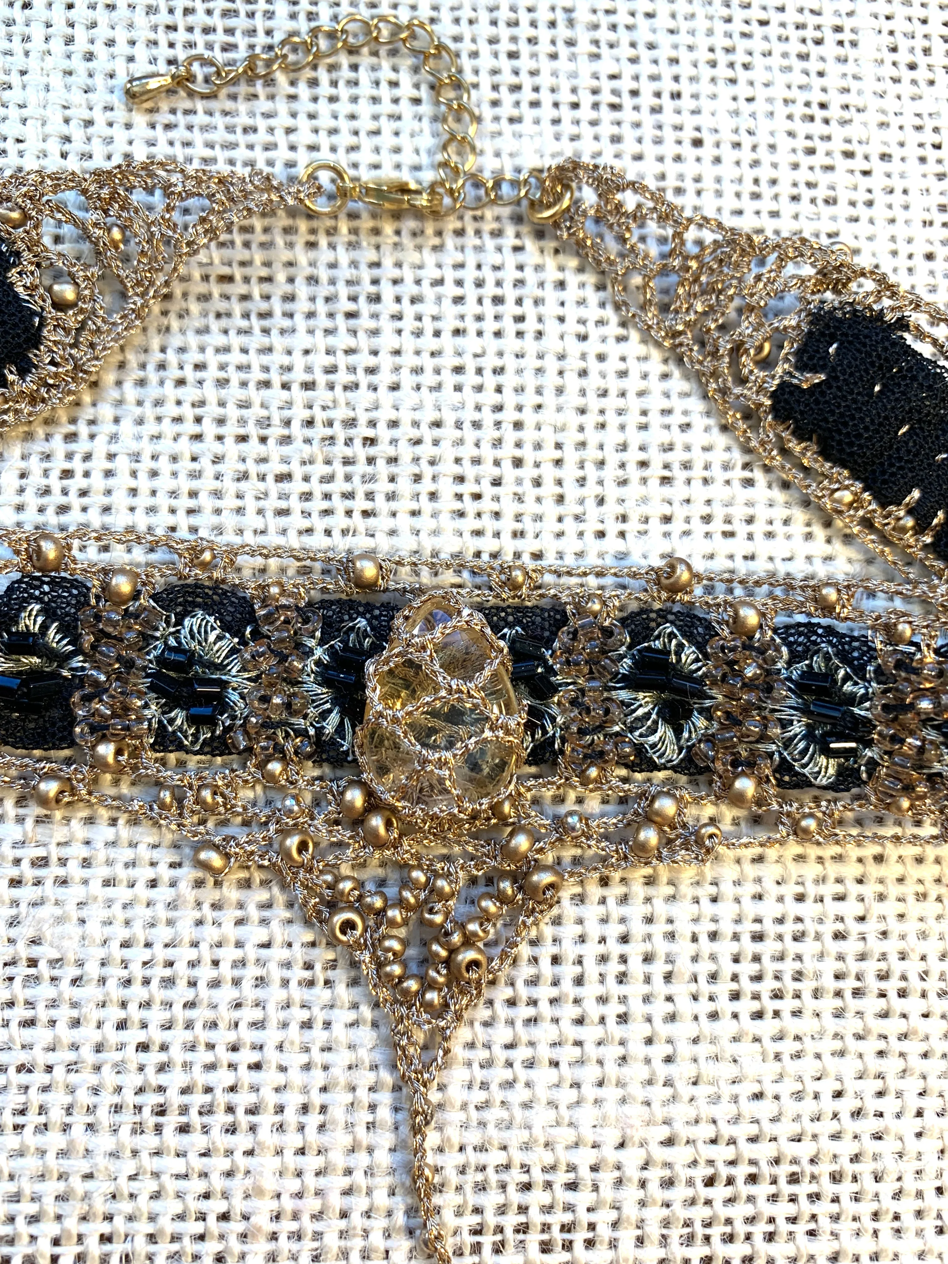 Beaded Choker with Citrine