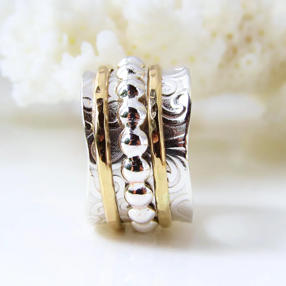 Beaded Spinner Ring
