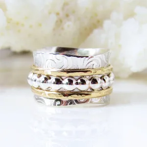 Beaded Spinner Ring